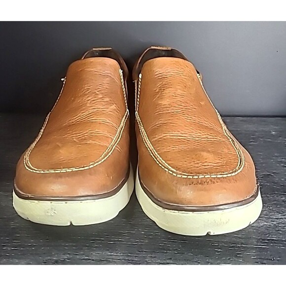Johnston & Murphy J&M Flex Mens 10.5 Brown Leather Loafers Driving Shoes Slip On main image 7